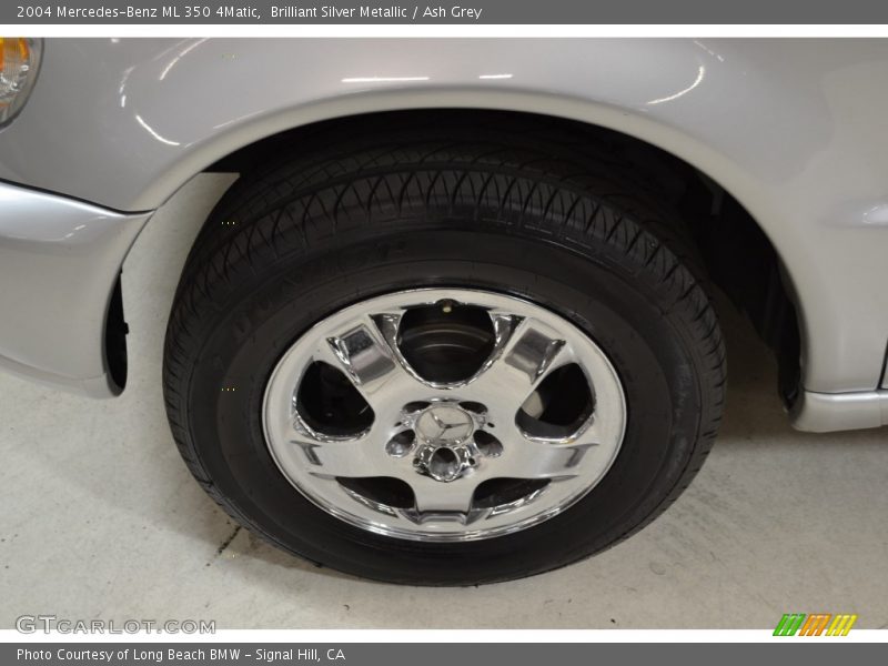 Brilliant Silver Metallic / Ash Grey 2004 Mercedes-Benz ML 350 4Matic