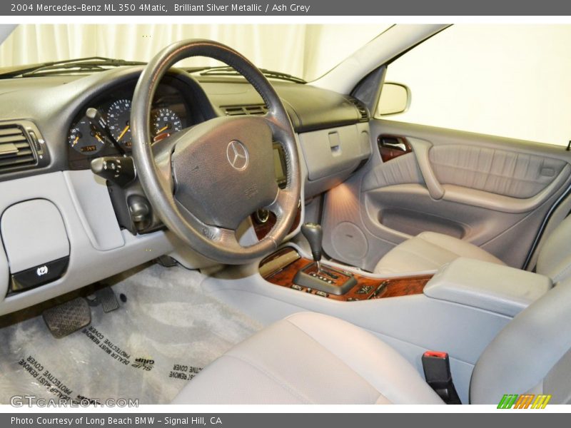 Brilliant Silver Metallic / Ash Grey 2004 Mercedes-Benz ML 350 4Matic