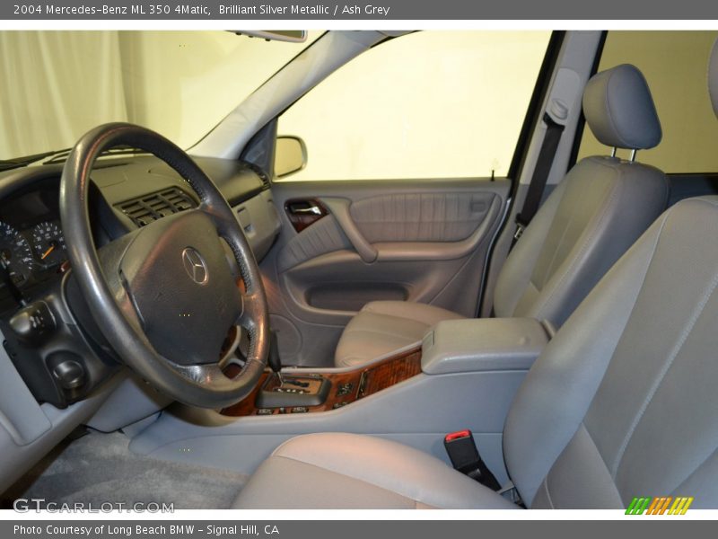 Brilliant Silver Metallic / Ash Grey 2004 Mercedes-Benz ML 350 4Matic