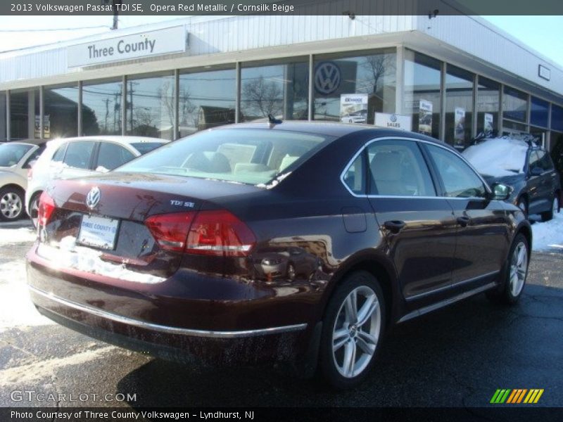 Opera Red Metallic / Cornsilk Beige 2013 Volkswagen Passat TDI SE