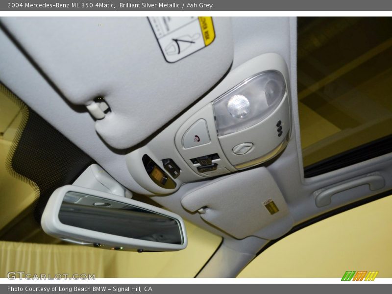 Brilliant Silver Metallic / Ash Grey 2004 Mercedes-Benz ML 350 4Matic