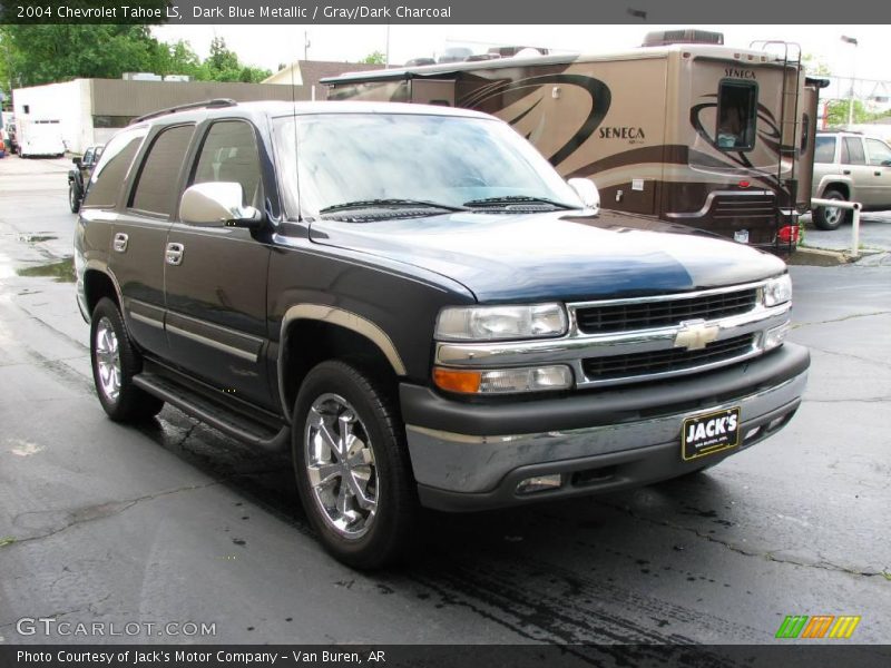 Dark Blue Metallic / Gray/Dark Charcoal 2004 Chevrolet Tahoe LS