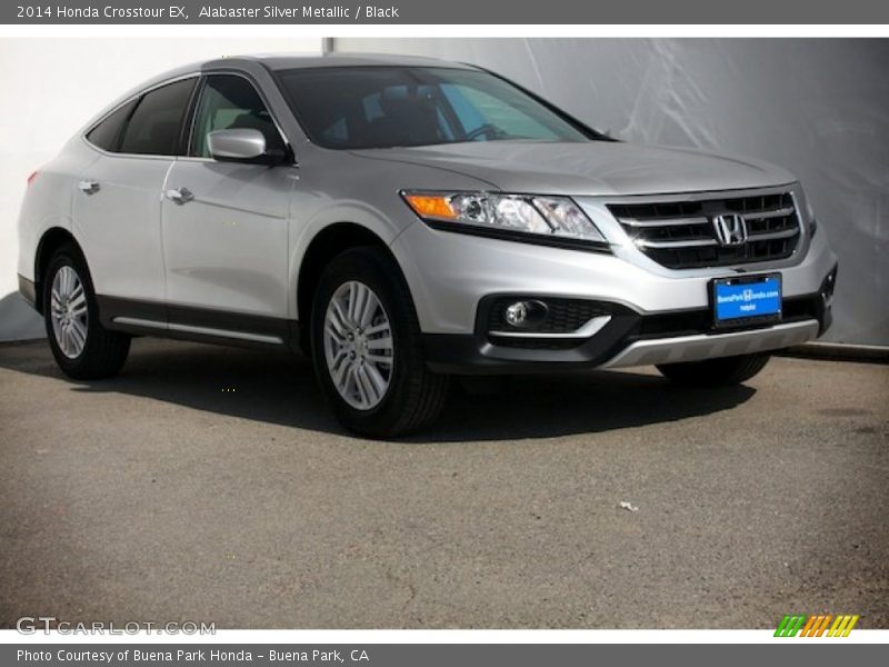 Alabaster Silver Metallic / Black 2014 Honda Crosstour EX