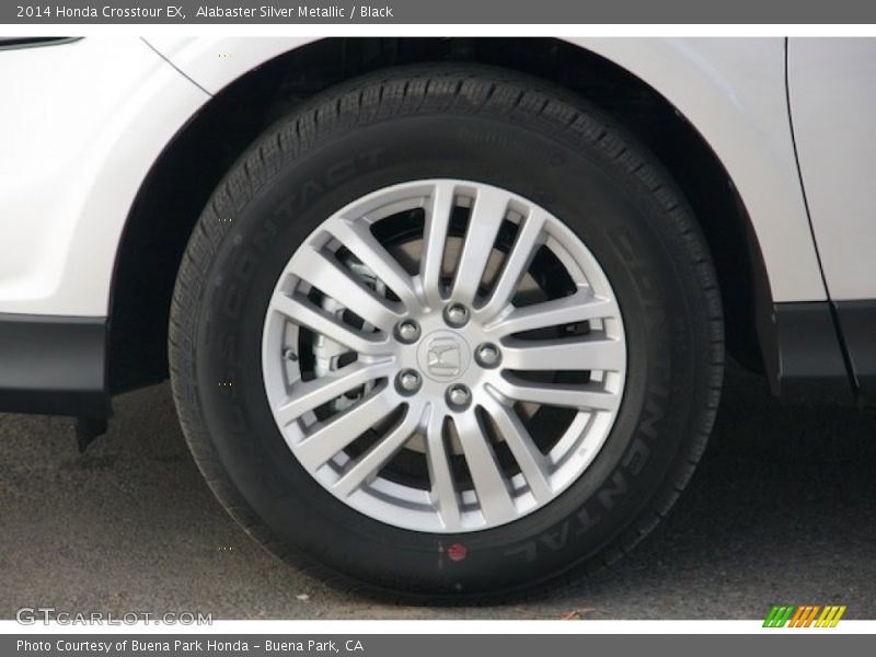 Alabaster Silver Metallic / Black 2014 Honda Crosstour EX