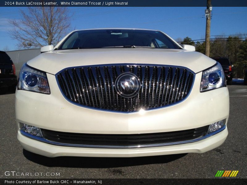 White Diamond Tricoat / Light Neutral 2014 Buick LaCrosse Leather