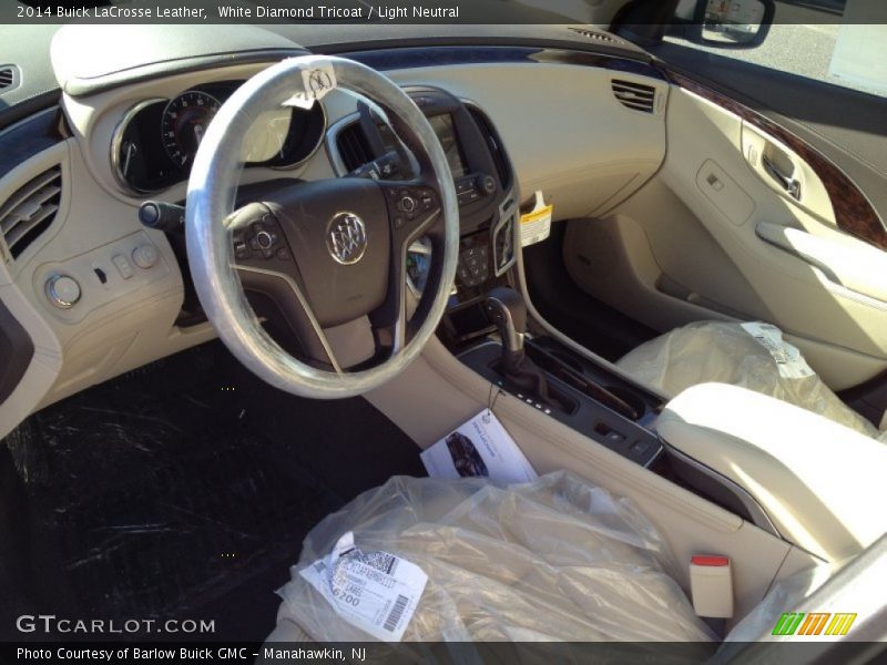 White Diamond Tricoat / Light Neutral 2014 Buick LaCrosse Leather