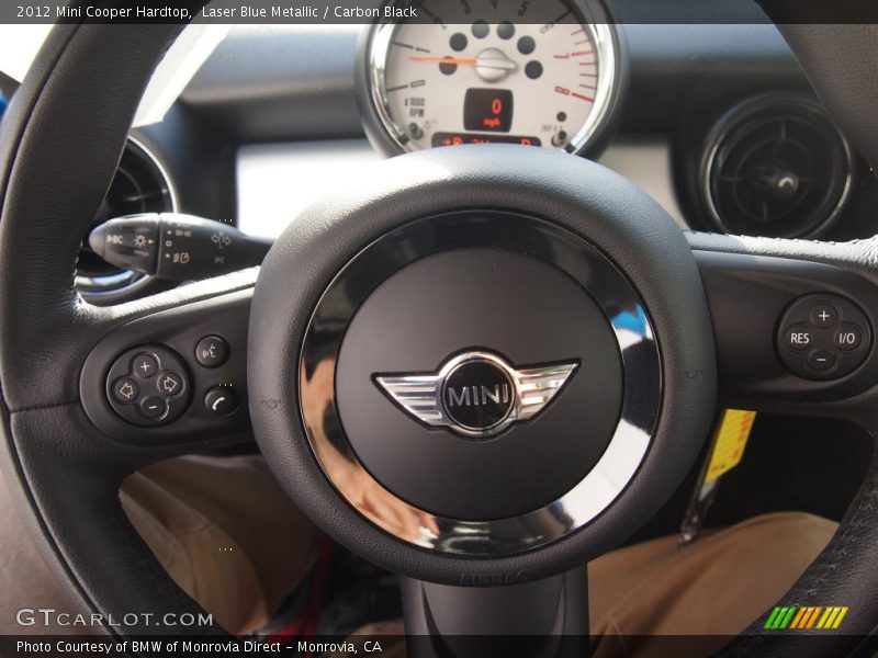 Laser Blue Metallic / Carbon Black 2012 Mini Cooper Hardtop