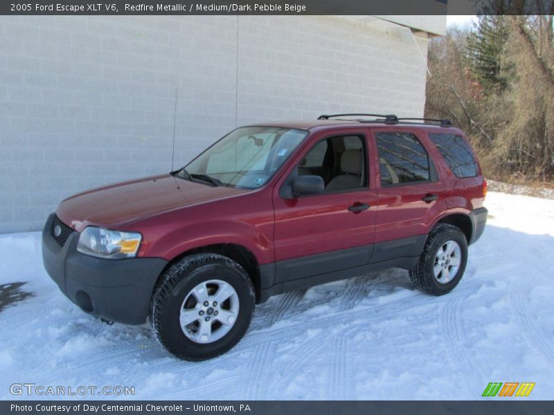 Redfire Metallic / Medium/Dark Pebble Beige 2005 Ford Escape XLT V6