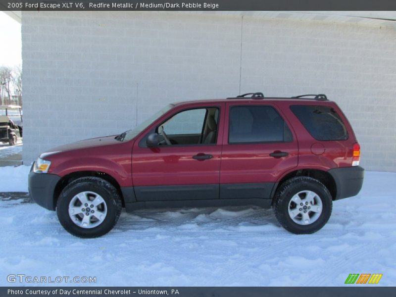 Redfire Metallic / Medium/Dark Pebble Beige 2005 Ford Escape XLT V6