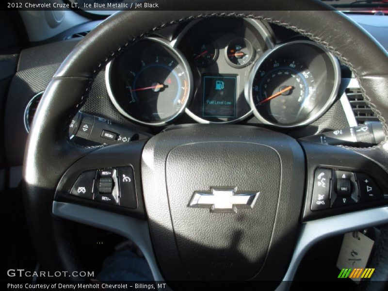 Ice Blue Metallic / Jet Black 2012 Chevrolet Cruze LT