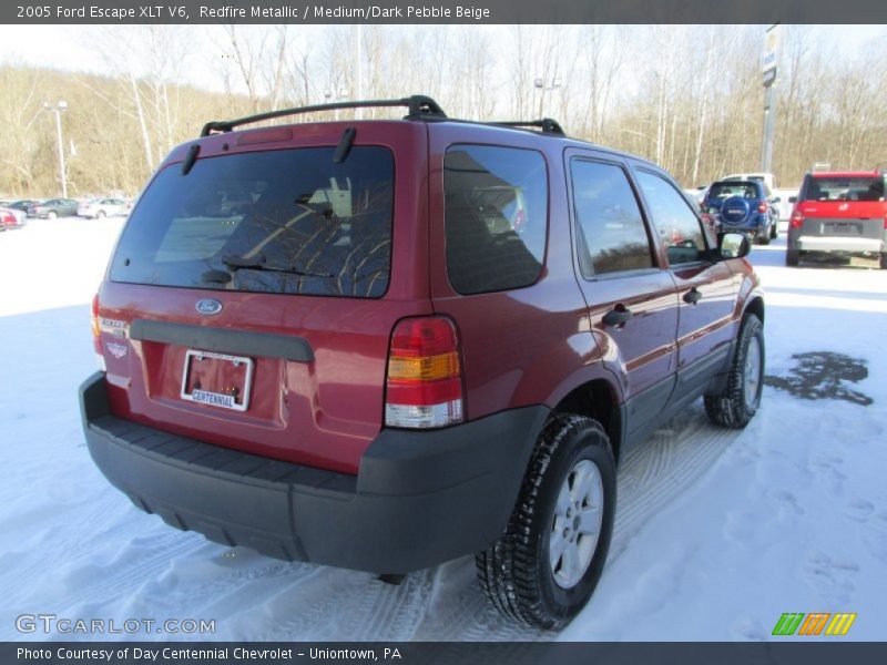 Redfire Metallic / Medium/Dark Pebble Beige 2005 Ford Escape XLT V6