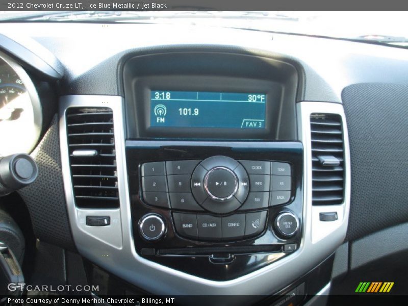 Ice Blue Metallic / Jet Black 2012 Chevrolet Cruze LT