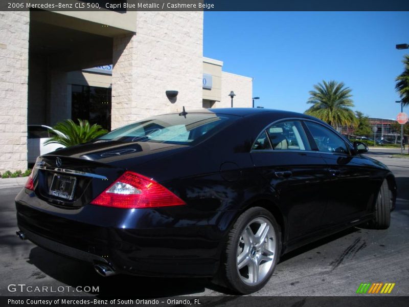 Capri Blue Metallic / Cashmere Beige 2006 Mercedes-Benz CLS 500