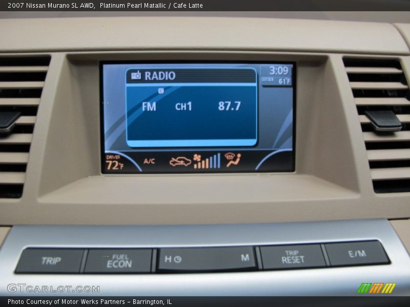 Platinum Pearl Matallic / Cafe Latte 2007 Nissan Murano SL AWD