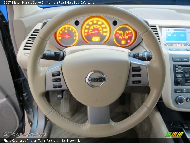 Platinum Pearl Matallic / Cafe Latte 2007 Nissan Murano SL AWD