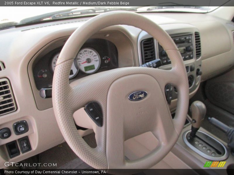 Redfire Metallic / Medium/Dark Pebble Beige 2005 Ford Escape XLT V6