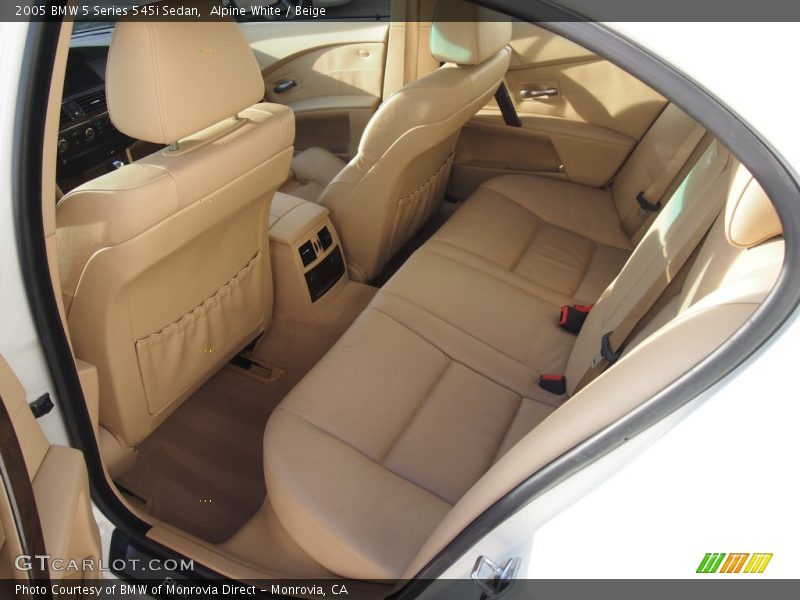 Alpine White / Beige 2005 BMW 5 Series 545i Sedan