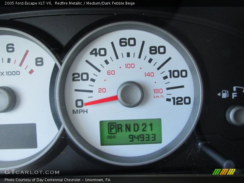 Redfire Metallic / Medium/Dark Pebble Beige 2005 Ford Escape XLT V6
