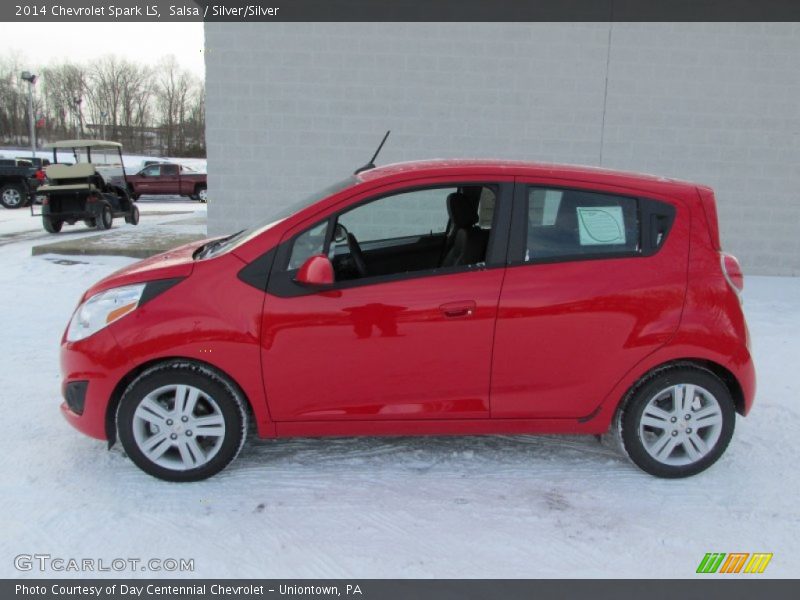 Salsa / Silver/Silver 2014 Chevrolet Spark LS