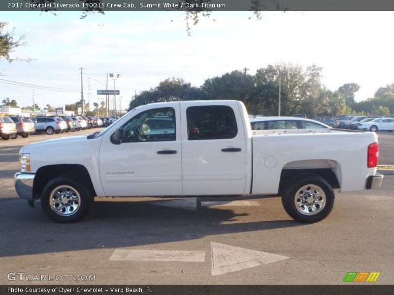 Summit White / Dark Titanium 2012 Chevrolet Silverado 1500 LS Crew Cab