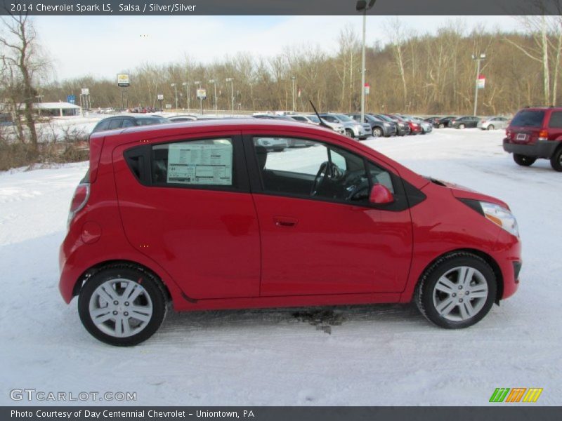 Salsa / Silver/Silver 2014 Chevrolet Spark LS