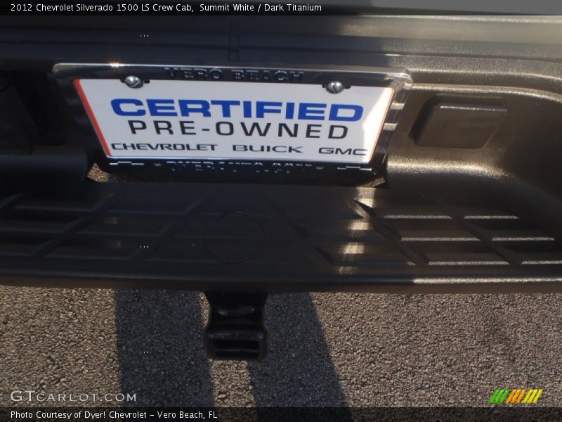 Summit White / Dark Titanium 2012 Chevrolet Silverado 1500 LS Crew Cab