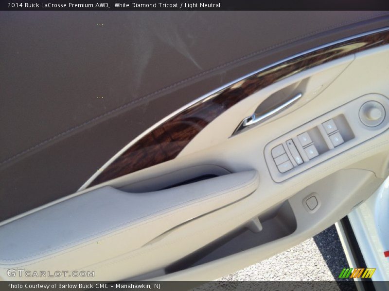 White Diamond Tricoat / Light Neutral 2014 Buick LaCrosse Premium AWD