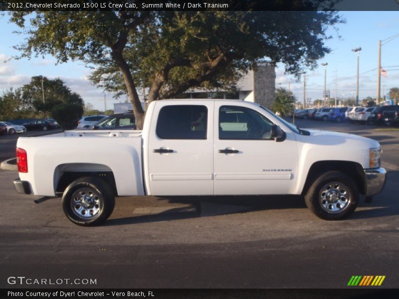Summit White / Dark Titanium 2012 Chevrolet Silverado 1500 LS Crew Cab