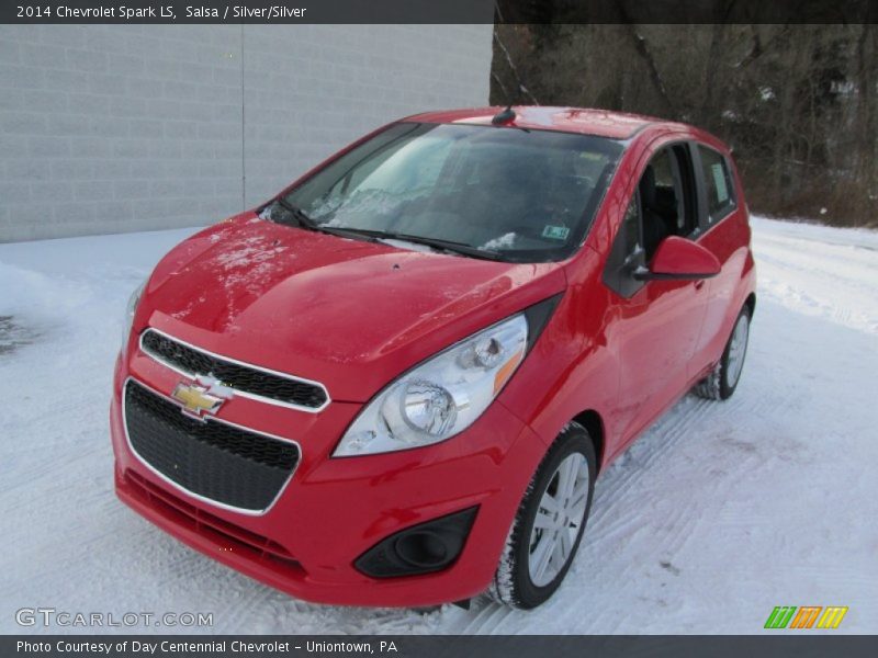 Salsa / Silver/Silver 2014 Chevrolet Spark LS