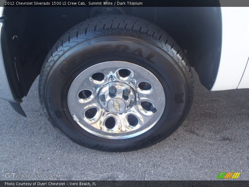 Summit White / Dark Titanium 2012 Chevrolet Silverado 1500 LS Crew Cab