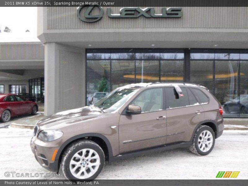 Sparkling Bronze Metallic / Oyster 2011 BMW X5 xDrive 35i