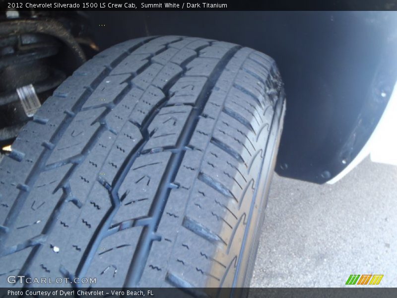 Summit White / Dark Titanium 2012 Chevrolet Silverado 1500 LS Crew Cab