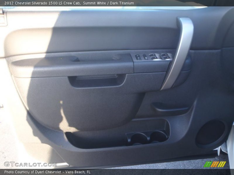 Summit White / Dark Titanium 2012 Chevrolet Silverado 1500 LS Crew Cab