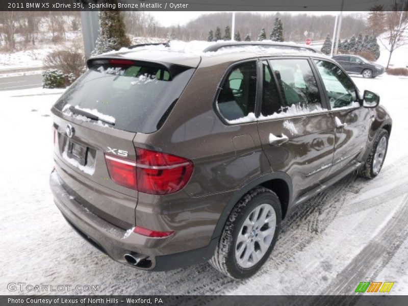 Sparkling Bronze Metallic / Oyster 2011 BMW X5 xDrive 35i