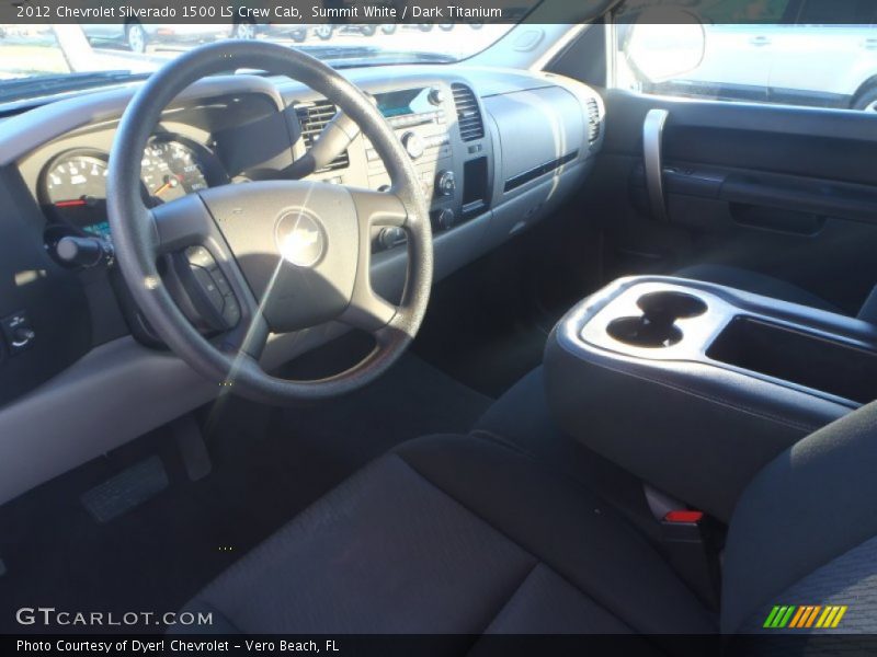 Summit White / Dark Titanium 2012 Chevrolet Silverado 1500 LS Crew Cab