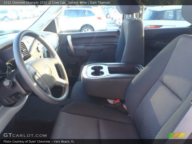 Summit White / Dark Titanium 2012 Chevrolet Silverado 1500 LS Crew Cab