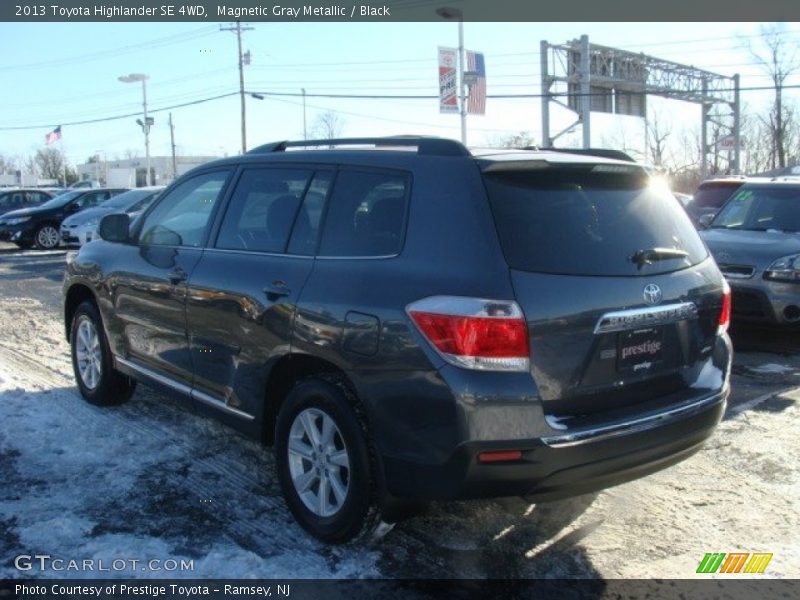 Magnetic Gray Metallic / Black 2013 Toyota Highlander SE 4WD