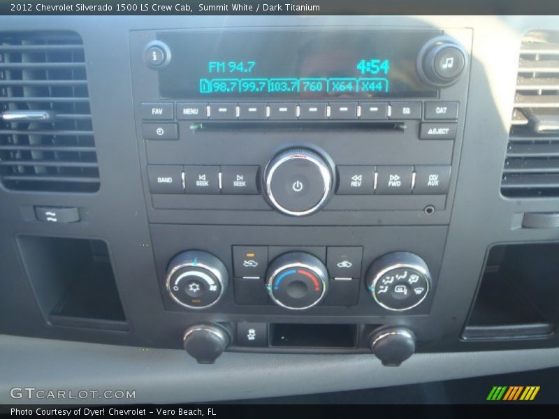 Summit White / Dark Titanium 2012 Chevrolet Silverado 1500 LS Crew Cab