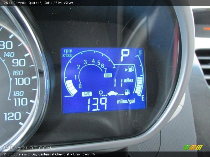 Salsa / Silver/Silver 2014 Chevrolet Spark LS