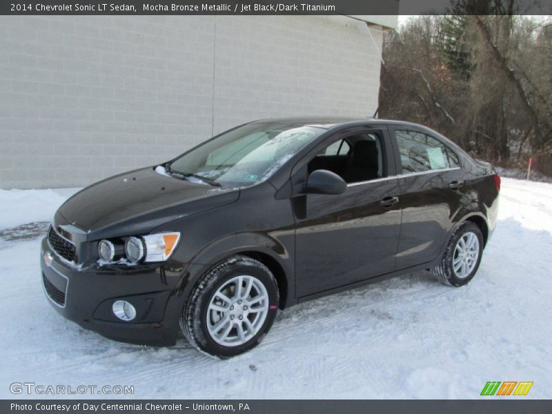 Mocha Bronze Metallic / Jet Black/Dark Titanium 2014 Chevrolet Sonic LT Sedan