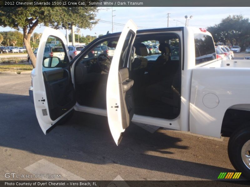 Summit White / Dark Titanium 2012 Chevrolet Silverado 1500 LS Crew Cab