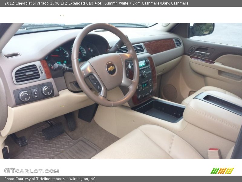 Summit White / Light Cashmere/Dark Cashmere 2012 Chevrolet Silverado 1500 LTZ Extended Cab 4x4