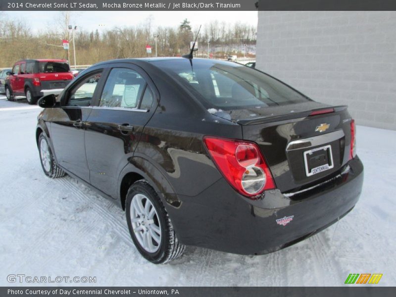 Mocha Bronze Metallic / Jet Black/Dark Titanium 2014 Chevrolet Sonic LT Sedan