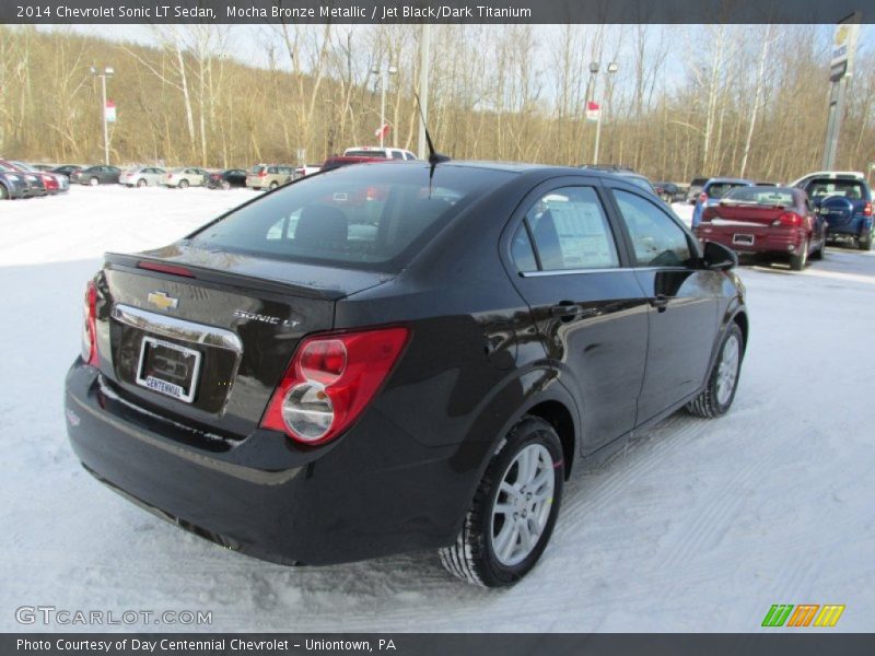 Mocha Bronze Metallic / Jet Black/Dark Titanium 2014 Chevrolet Sonic LT Sedan