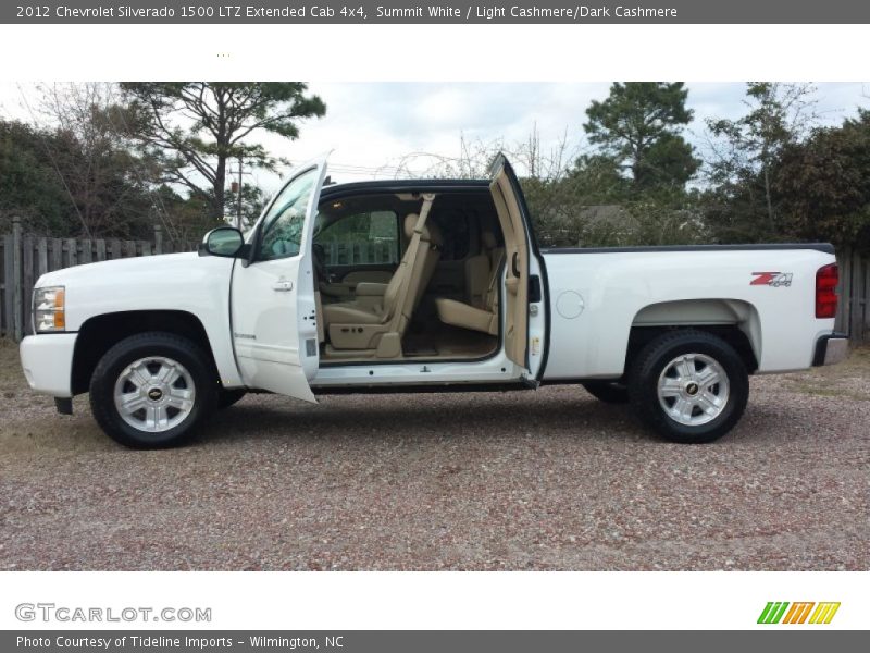 Summit White / Light Cashmere/Dark Cashmere 2012 Chevrolet Silverado 1500 LTZ Extended Cab 4x4