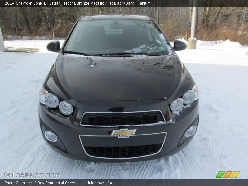 Mocha Bronze Metallic / Jet Black/Dark Titanium 2014 Chevrolet Sonic LT Sedan