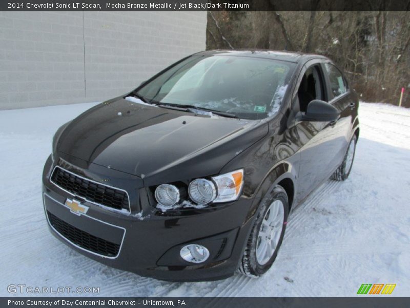 Mocha Bronze Metallic / Jet Black/Dark Titanium 2014 Chevrolet Sonic LT Sedan