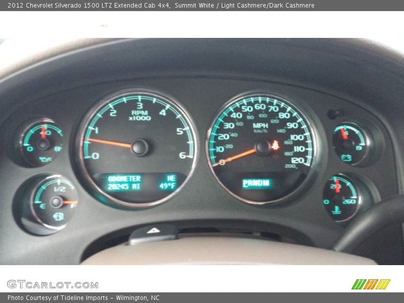 Summit White / Light Cashmere/Dark Cashmere 2012 Chevrolet Silverado 1500 LTZ Extended Cab 4x4