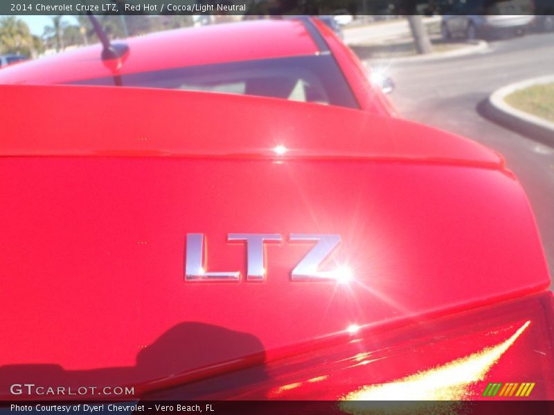 Red Hot / Cocoa/Light Neutral 2014 Chevrolet Cruze LTZ