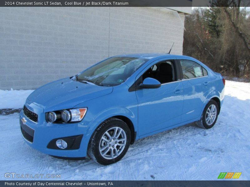 Cool Blue / Jet Black/Dark Titanium 2014 Chevrolet Sonic LT Sedan